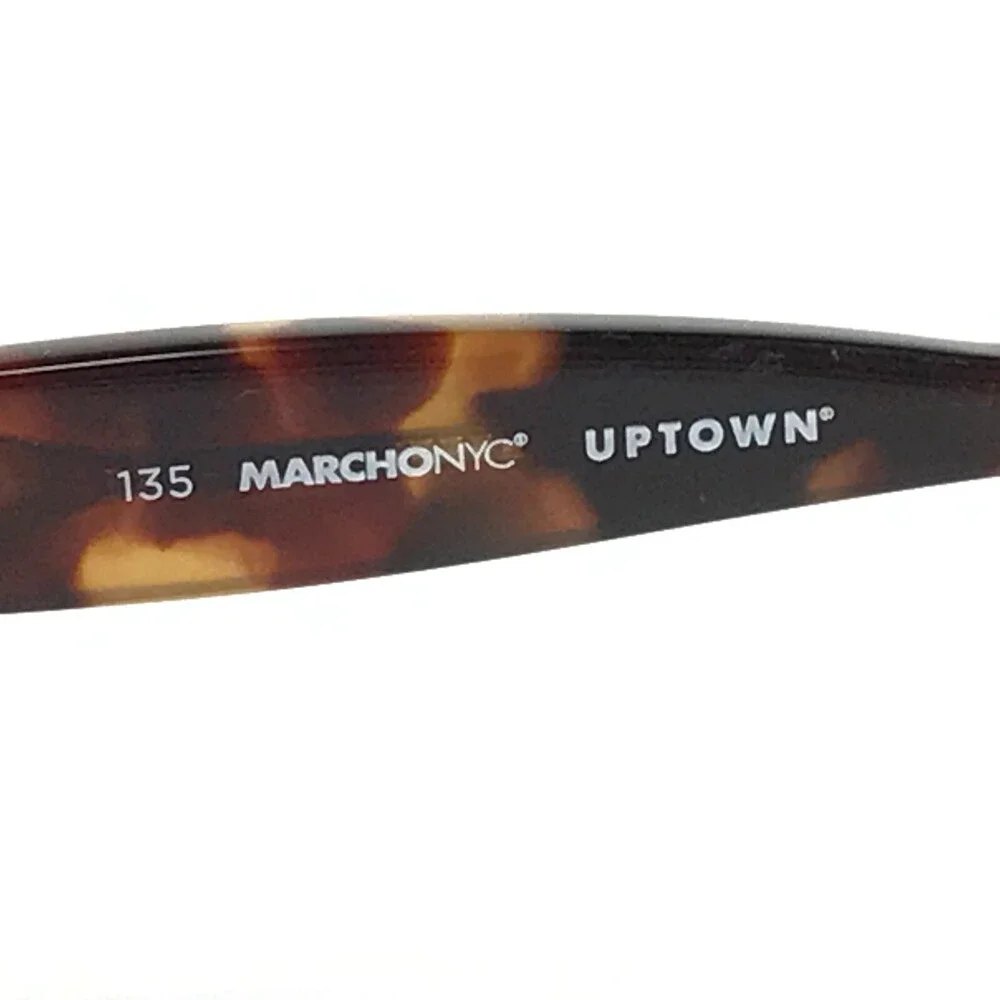 Marchon NYC Eyeglasses Frames WHITNEY 216 Brown Rectangular Full Rim 52-16-135